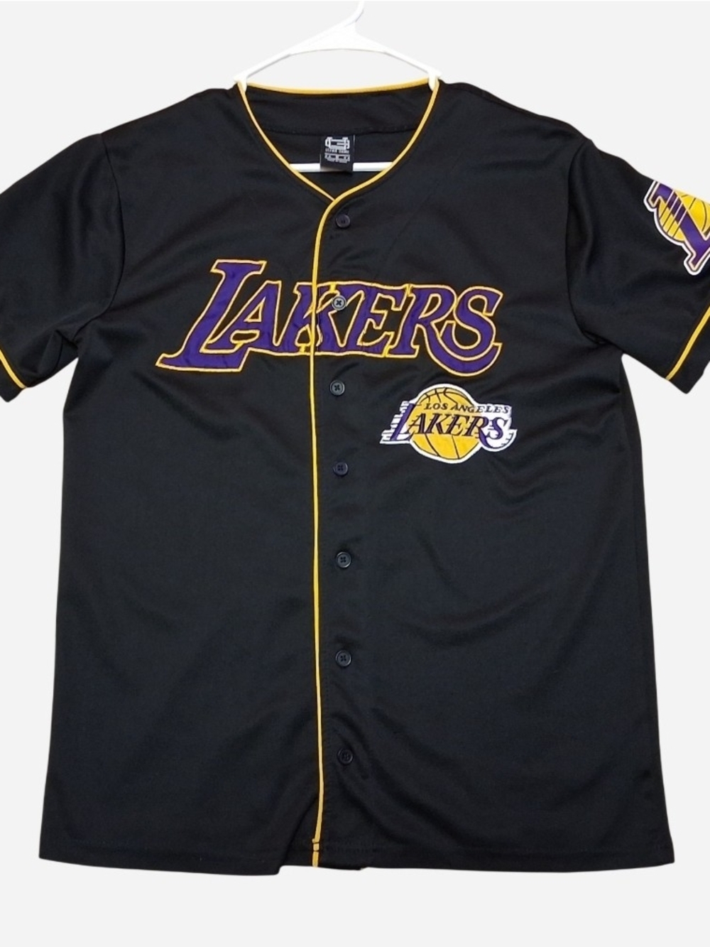 Los Angeles Lakers Black Short Sleeve Jersey Shirt